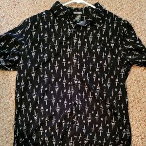 HT Skulls and Daggers Button Down